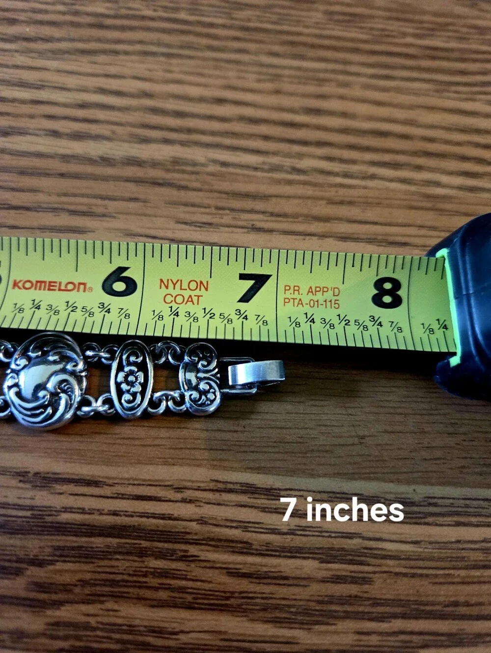 BRIGHTON Vintage Silver Floral And Scroll Link Bracelet GARDEN GIRL! - Picture 7 of 9